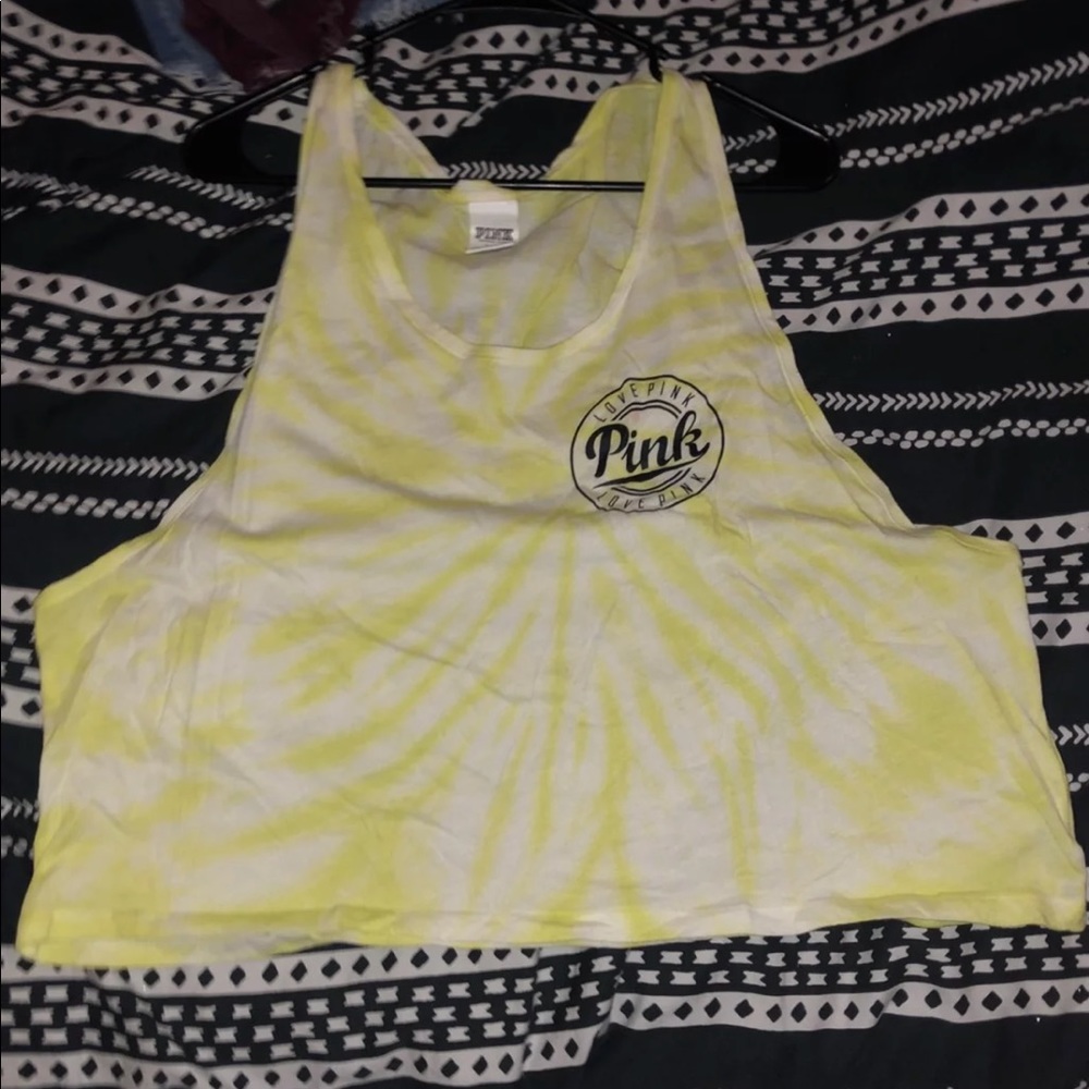 PINK tye dye Crop Top